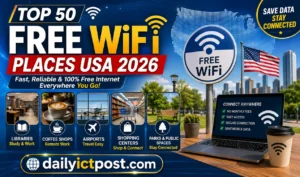 Top 50 Free WiFi Places USA 2026 - Best Free Internet Spots
