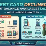EBT Card Declined but Balance Available 2026 Here's How to Fix It