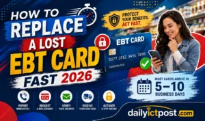 How to Replace a Lost EBT Card Fast in 2026 Step-by-Step Guide