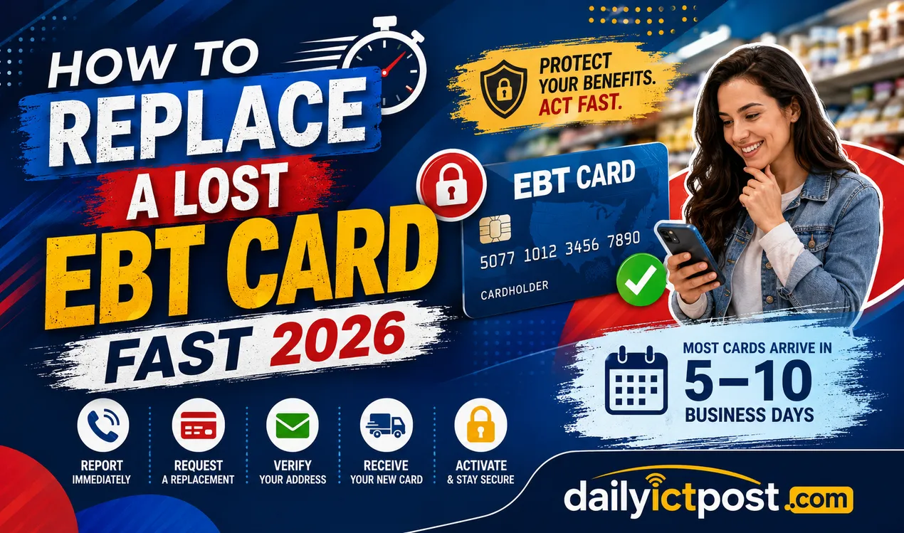 How to Replace a Lost EBT Card Fast in 2026 Step-by-Step Guide