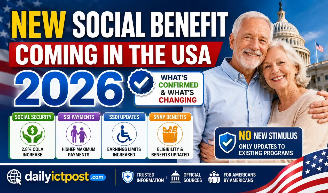 New Social Benefit Coming in the USA 2026 - What Americans Need to Know